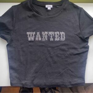 Adorable black crop top